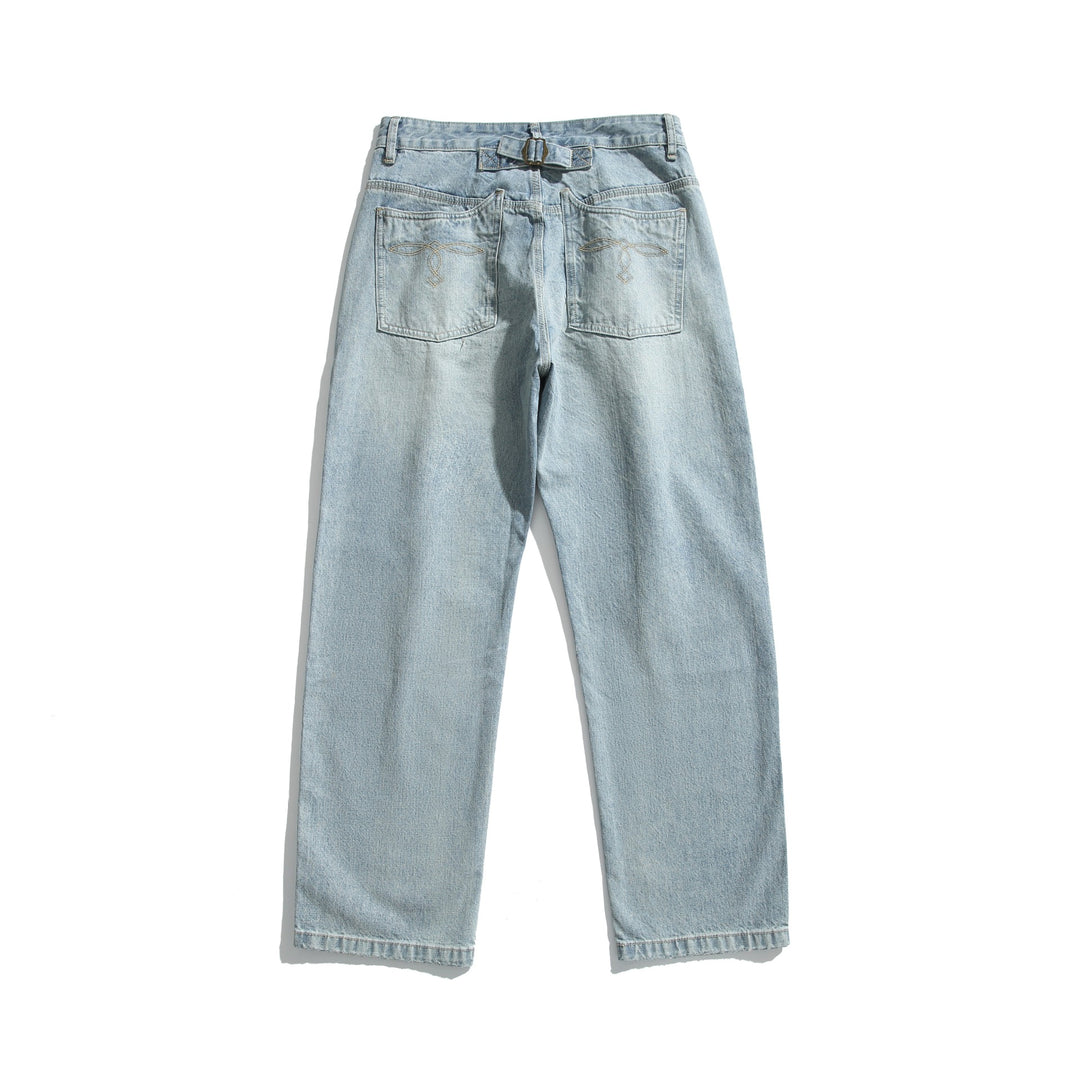 Damen Gerade geschnittene Jeans mit hoher Taille und relaxed Fit aus leichtem Denim Shop Nory
