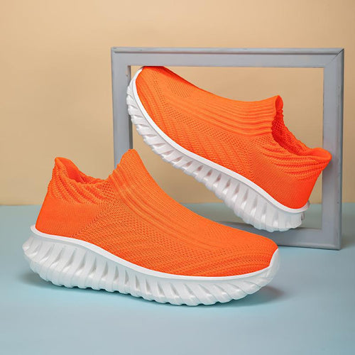 Damen Strick-Sneaker mit atmungsaktivem Obermaterial und rutschfester Sohle Shopnory