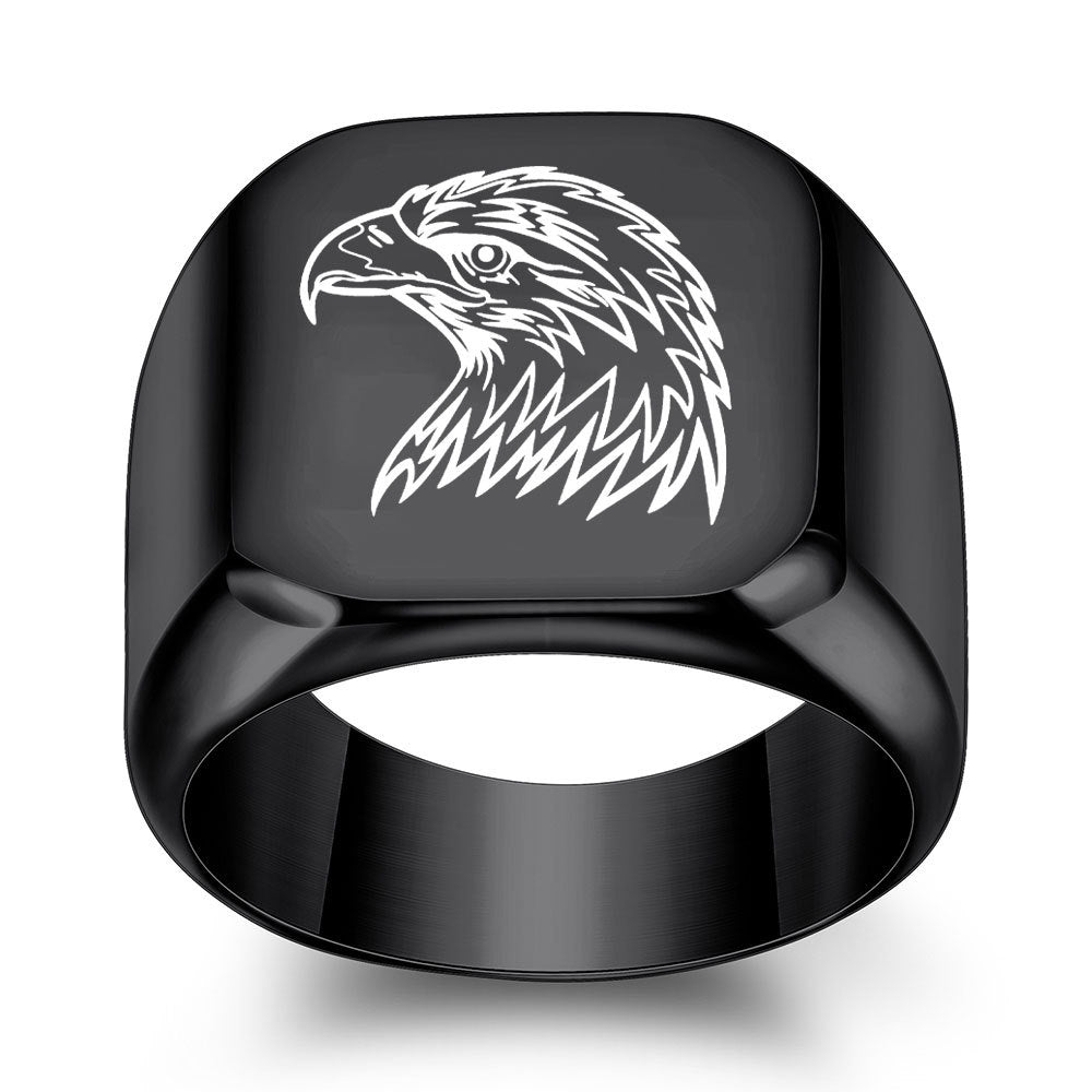 Herren Siegelring mit ausgefallenem Adlerdesign Shop Nory