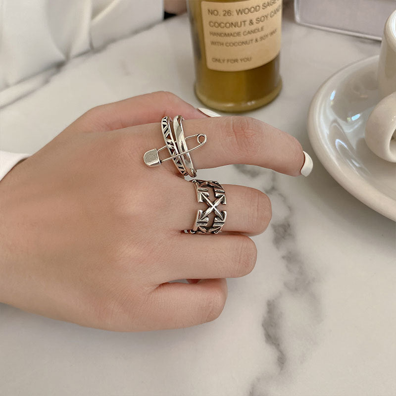 Damen Edelstahlring-Set Shop Nory