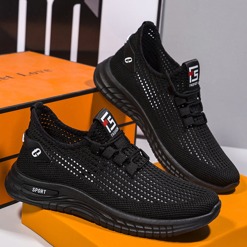 Herren Atmungsaktive Mesh-Laufschuhe mit flexiblem Design
