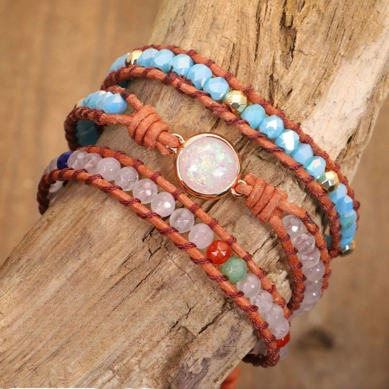 Böhmisches Geflochtenes Perlenarmband | Shop Nory