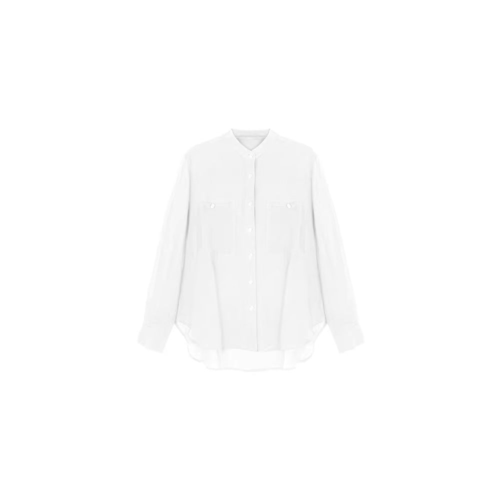 Damen Luftige Langarmbluse Shop Nory