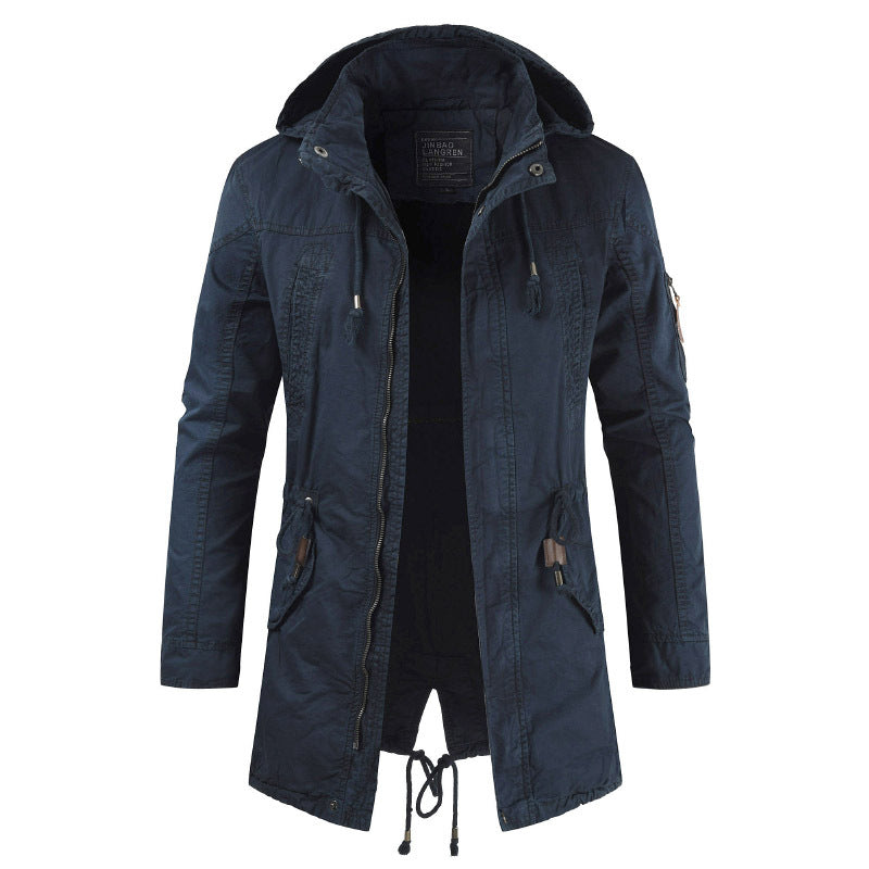 Herren Funktionsjacke mit praktischem Reißverschluss und verstellbarer Kapuze