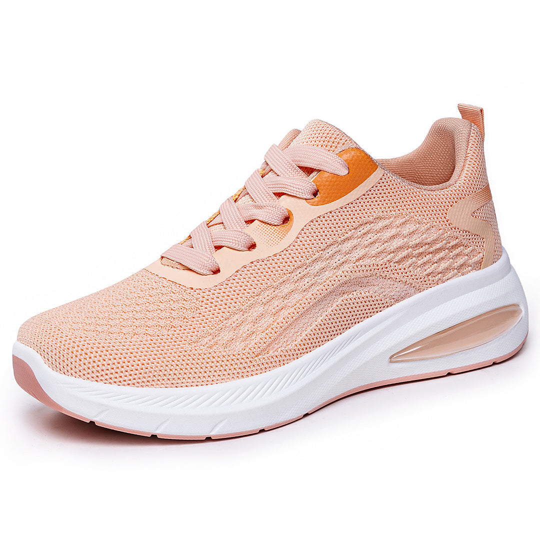 Damen nan leichte Strick-Fitness-Sneaker mit sichtbarem Luftdämpfer und reaktiver EVA-Plateau-Sohle Shop Nory
