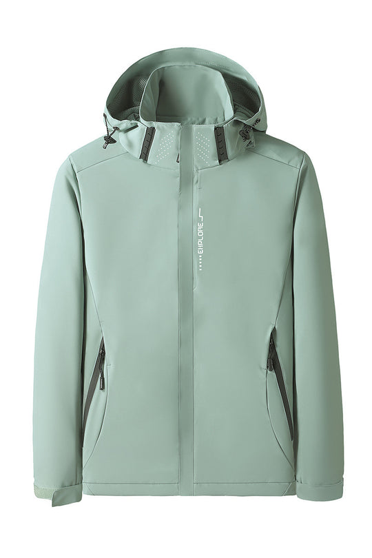 Damen Softshell Outdoorjacke mit abnehmbarer Kapuze, winddichter Membran und atmungsaktivem Meshfutter Shop Nory