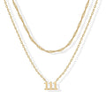 Damen mehrlagige Halskette mit individuellem Zahlenschmuck und eleganten Kettendesigns Shop Nory