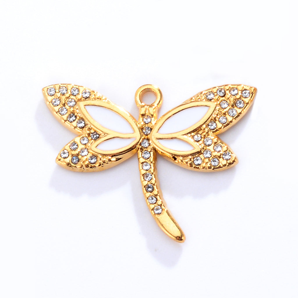 Damen Schmuckanhänger in Form eines eleganten Schmetterlings mit Kristallverzierung Shop Nory
