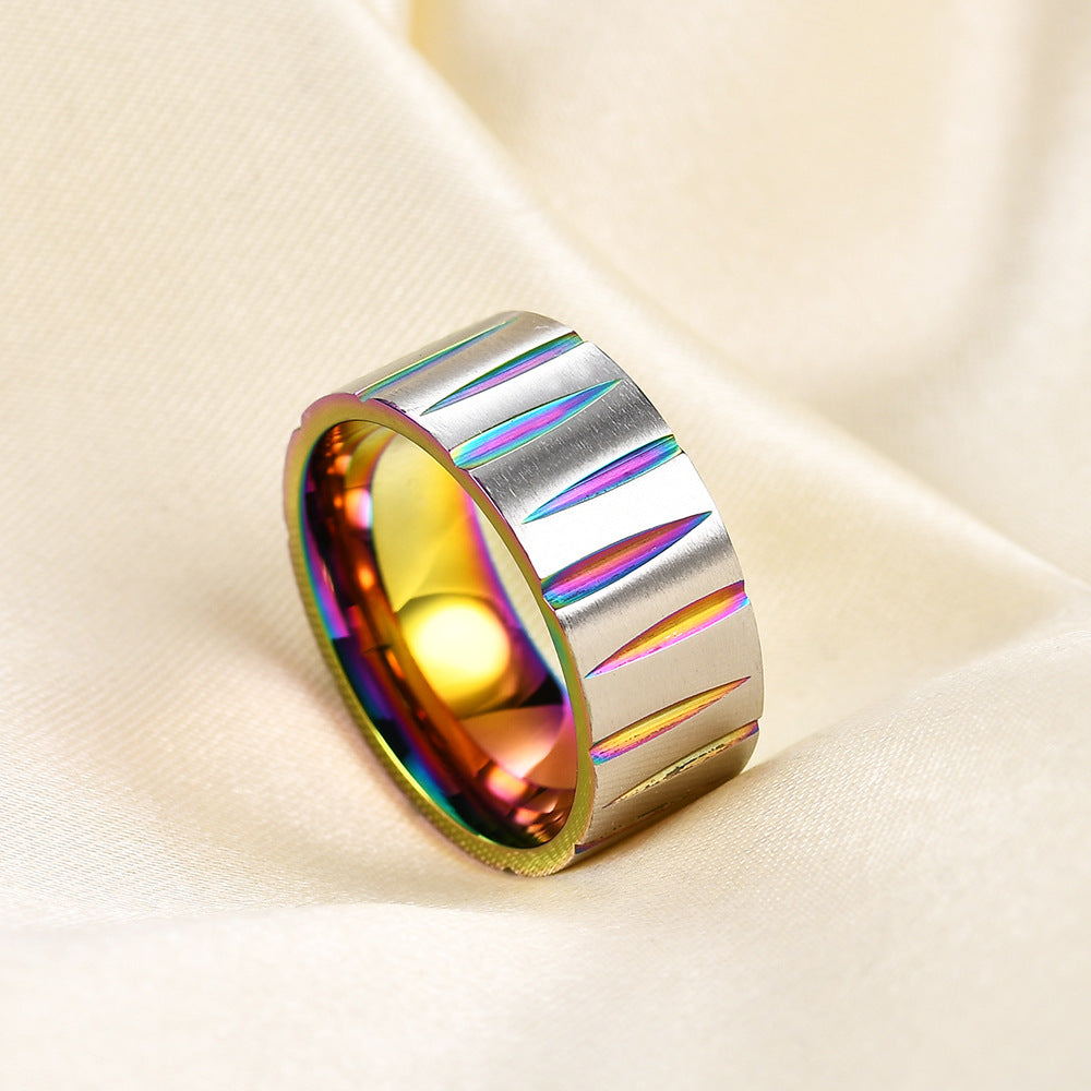 Herren Ring aus hochwertigem Wolframcarbid mit einzigartigem, geometrischem Design Shop Nory