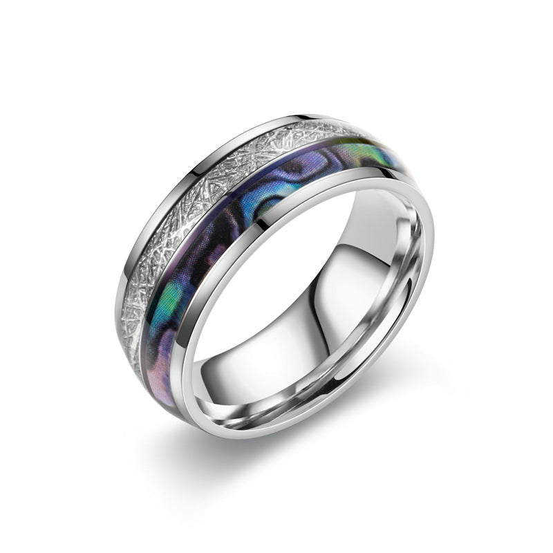 Herren Ring mit exklusivem Holz- und Edelstahl-Design Shop Nory