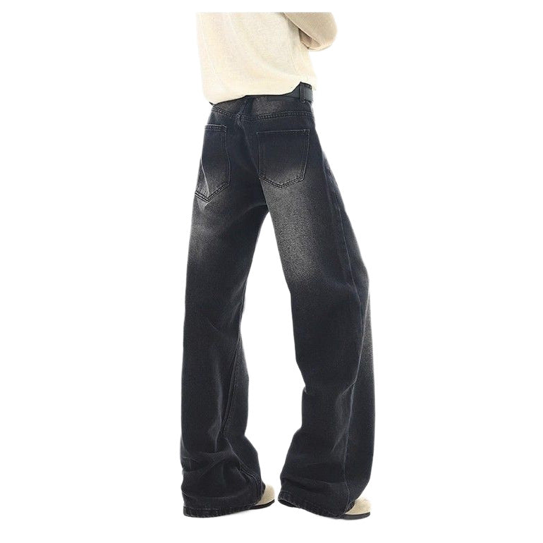 Damen Hochtaillierte Weite Jeans Shop Nory