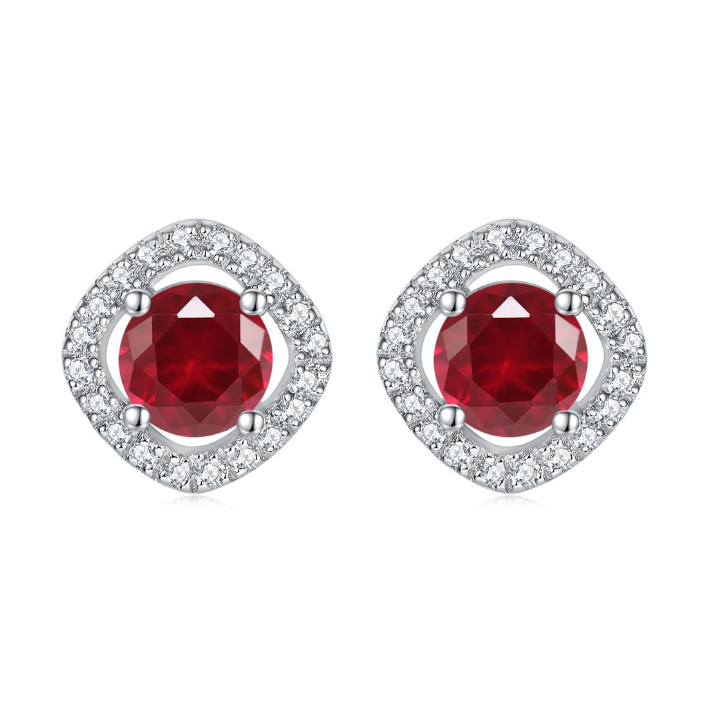Damen Ohrringe mit funkelndem Kristallrahmen im eleganten Design Shop Nory