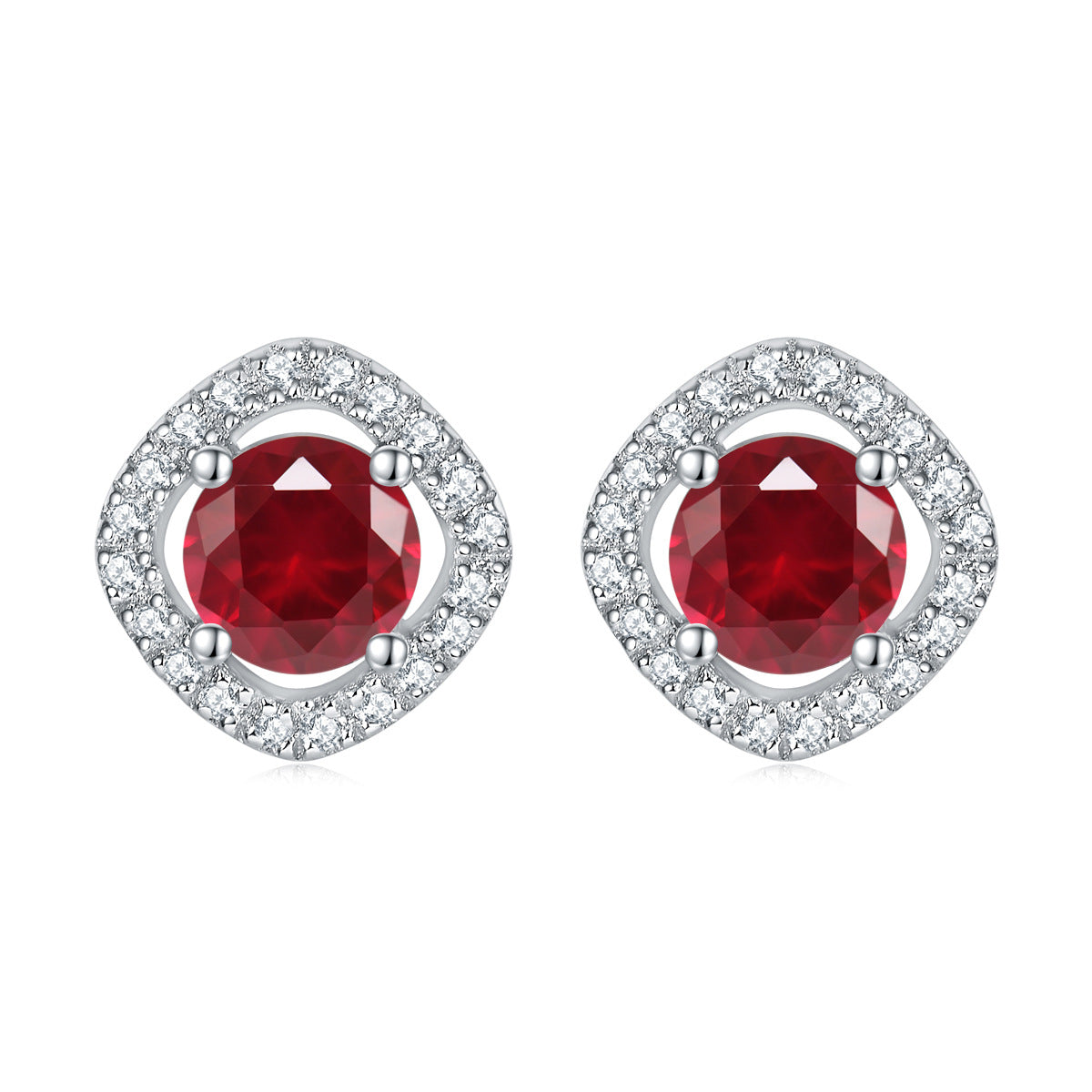 Damen Ohrringe mit funkelndem Kristallrahmen im eleganten Design Shop Nory