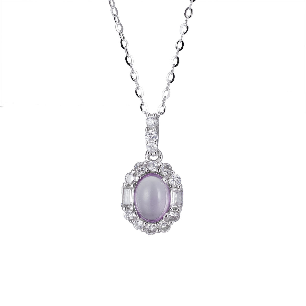 Damen elegante Halskette mit kunstvollem blauen Edelstein und funkelnden Kristallverzierungen Shop Nory
