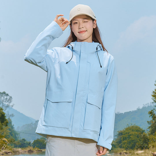 Herren Technische wasserdichte Parka-Jacke mit verstellbarer Kapuze und multifunktionalen Taschen Shop Nory