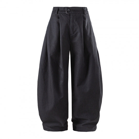 Damen Weite High-Waist Plissierte Balloon-Hose Shop Nory