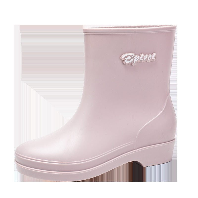 Damen Kurzschaftige Plateau-Gummistiefelette mit nahtloser Vollgummi-Konstruktion Shop Nory