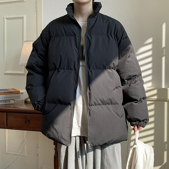 Unisex Oversize Steppjacke mit hohem Stehkragen und Thermofutter Shop Nory