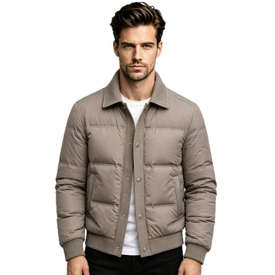 Herren Modische Steppjacke mit hohem Kragen