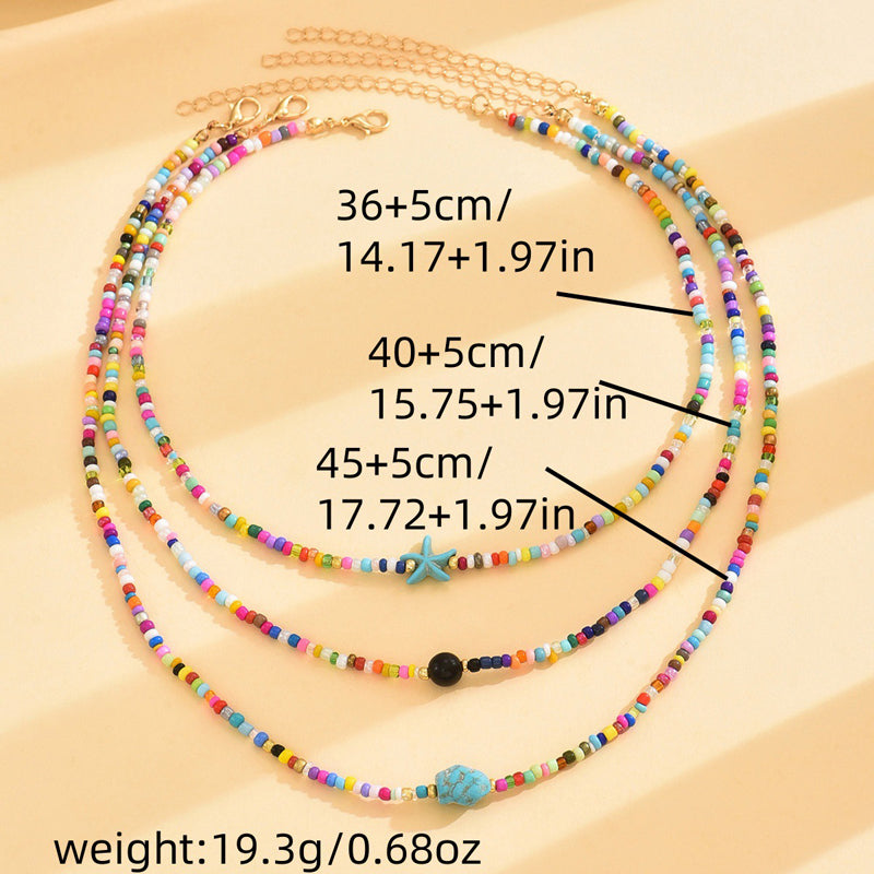 Böhmische Bunte Perlenkette | Shop Nory