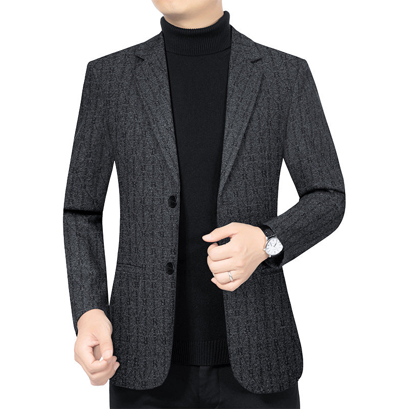 Herren Modernes Einreihiges City-Blazer mit aufgesetzten Taschen und leichter Halbfütterung Shop Nory
