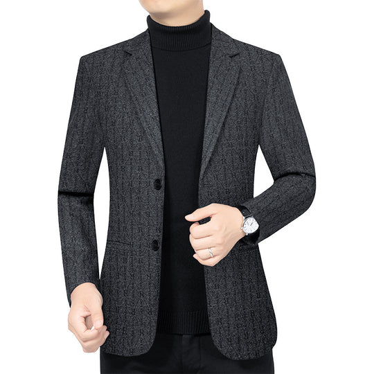 Herren Modernes Einreihiges City-Blazer mit aufgesetzten Taschen und leichter Halbfütterung Shop Nory