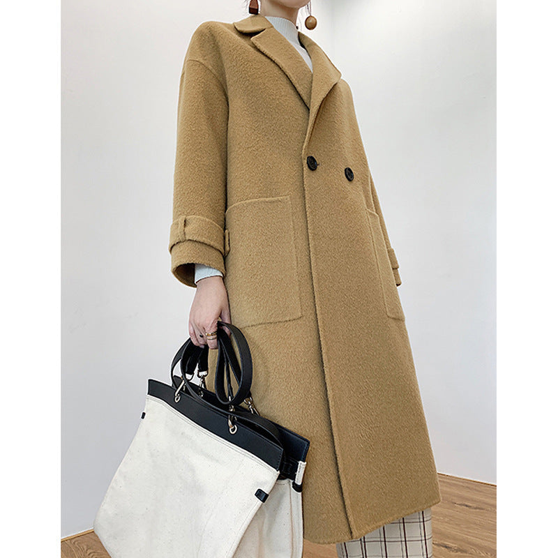 Damen Eleganter und bequemer Wollmantel Shop Nory