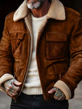Herren Luxus Lammfell jacke