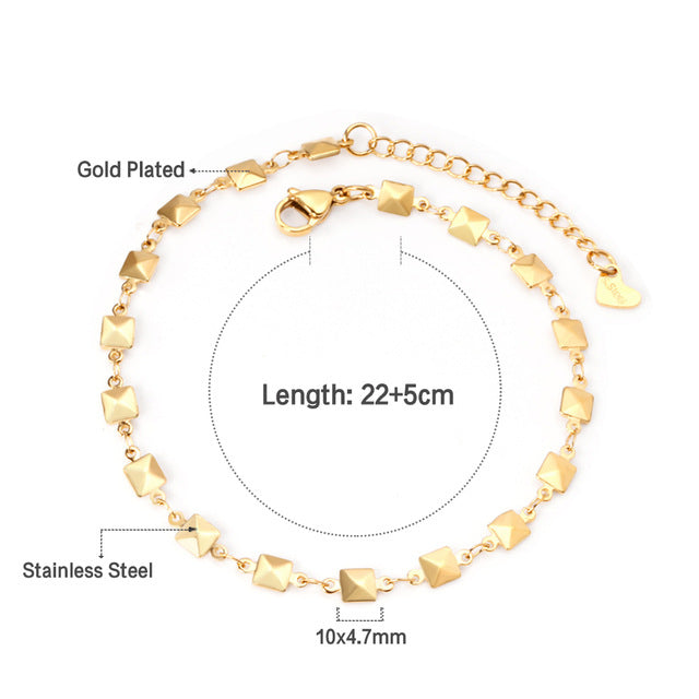 Damen Armband mit herzförmigem Design aus hochglanzpoliertem Edelstahl Shop Nory