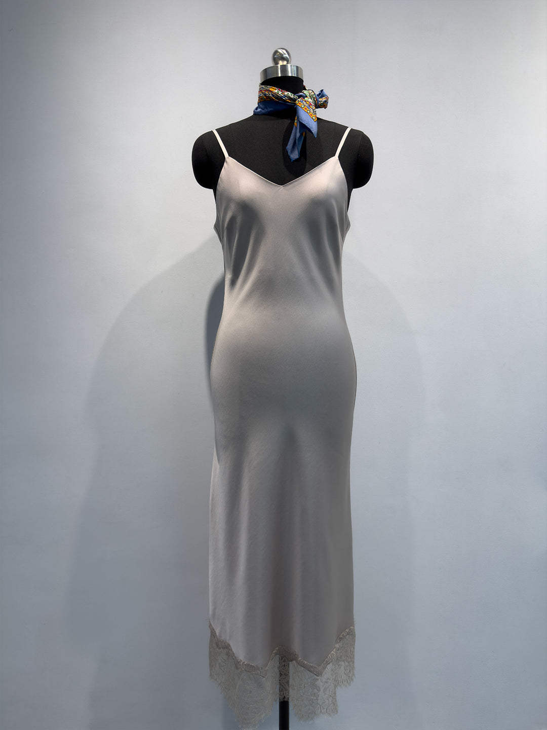 Damen Seidenwäsche Midi Slip Dress Shop Nory