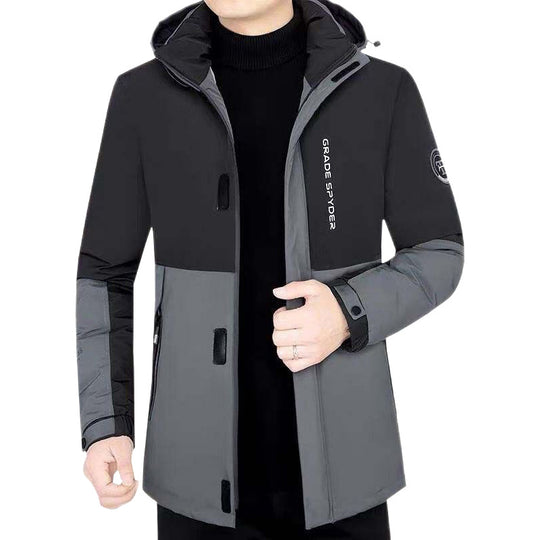 Herren Gepolsterter Reiseparka mit Kapuze und winddichter Performance-Hülle Shop Nory