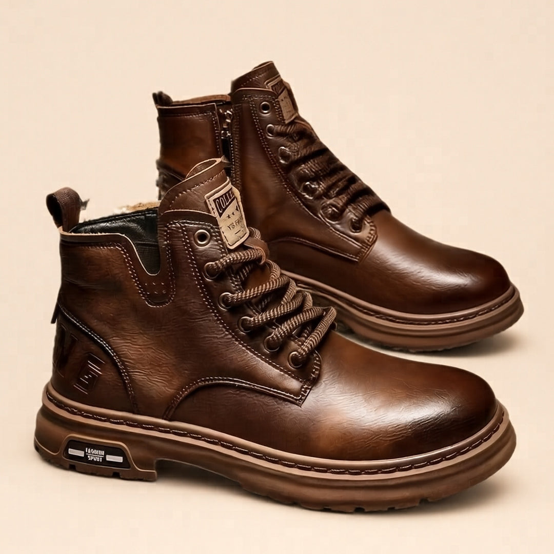 Herren Robuste Leder Stiefel Shop Nory