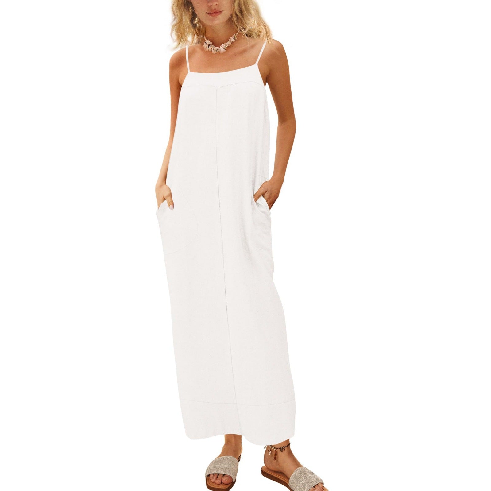 Damen Sommerkleid mit seitlichen Taschen