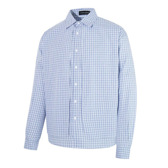 Herren Kariertes Baumwoll-Langarmhemd im Relaxed-Fit mit Kentkragen Shop Nory