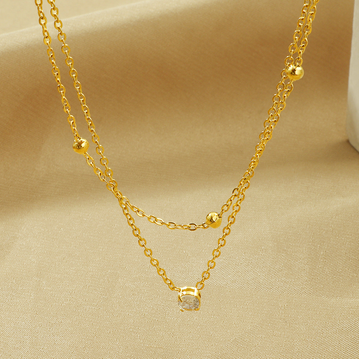 Damen Triple Strand Perlen Kettenhalskette Shop Nory