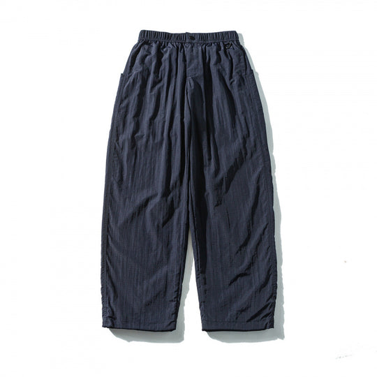 Unisex Weite Crinkle-Hose mit elastischem Tunnelzugbund, tiefem Schritt und Seitentaschen Shop Nory