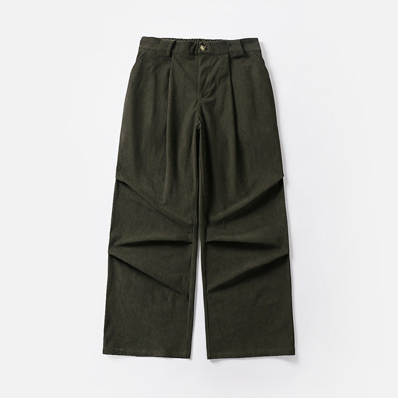 Damen Bundfalten-Hose mit weitem Bein und hoher Taille Shop Nory