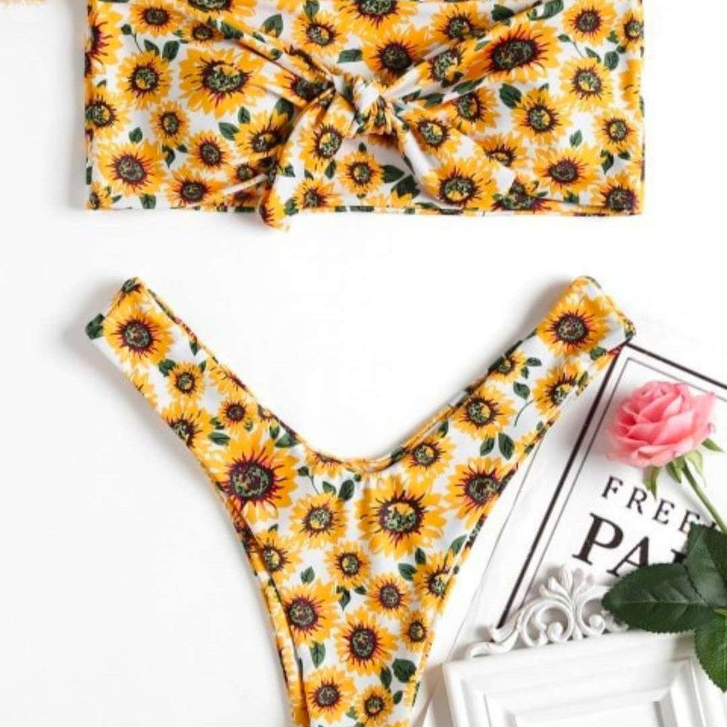 Damen Haarband mit verspieltem Sonnenblumenmuster