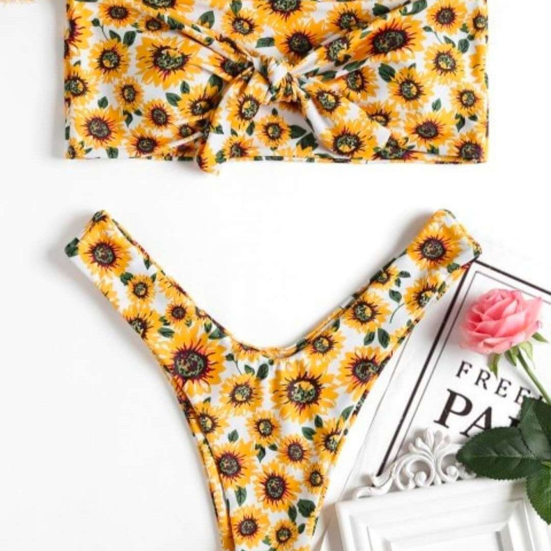 Damen Haarband mit verspieltem Sonnenblumenmuster