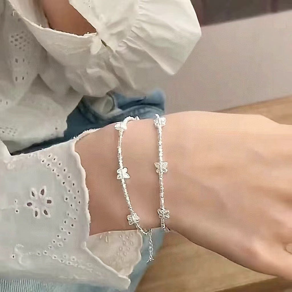 Damen filigranes Armband mit floralem Design Shop Nory