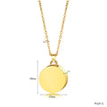 Damen personalisierte Medaillon-Halskette mit hochwertigem Edelstahl Shop Nory