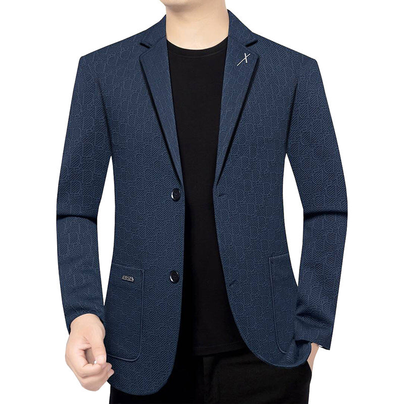 Herren Modernes Einreihiges City-Blazer mit aufgesetzten Taschen und leichter Halbfütterung Shop Nory
