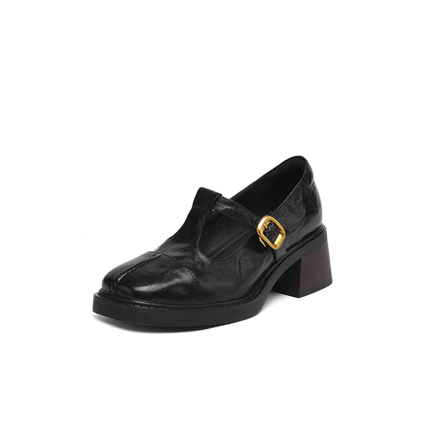 Damen Elegante Ballerinas mit modischer Schnallenverzierung