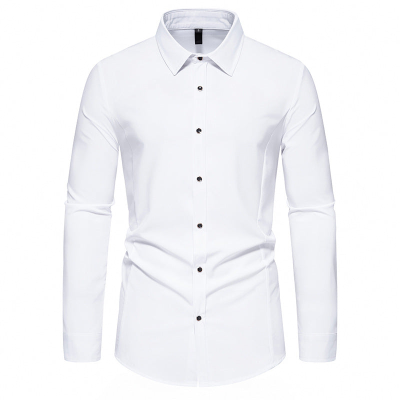 Herren modisches Langarmhemd mit elegantem Schnitt