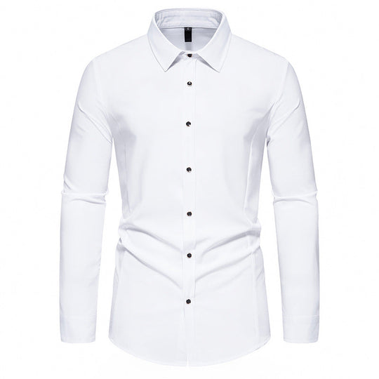 Herren modisches Langarmhemd mit elegantem Schnitt