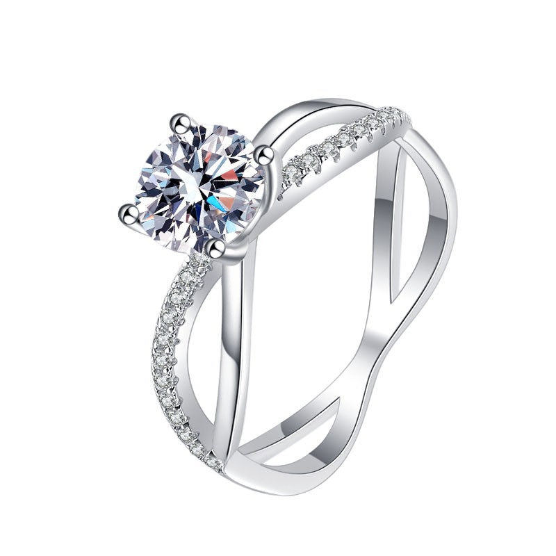 Damen zierlicher Zirkonia-Ring mit elegantem Design Shop Nory