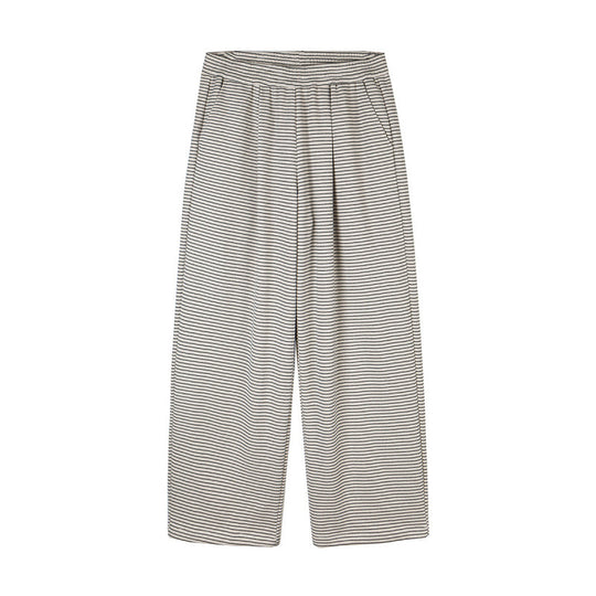 Damen Culotte-Hose mit weitem Bein, hohem Bund und feinem Streifenmuster Shop Nory