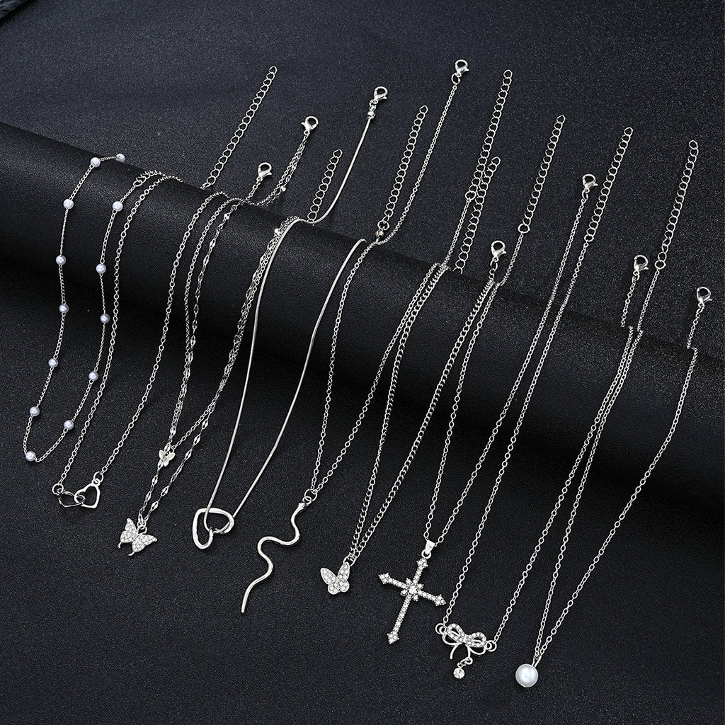 Damen Halsketten Set mit vielfältigen Anhängern Shop Nory