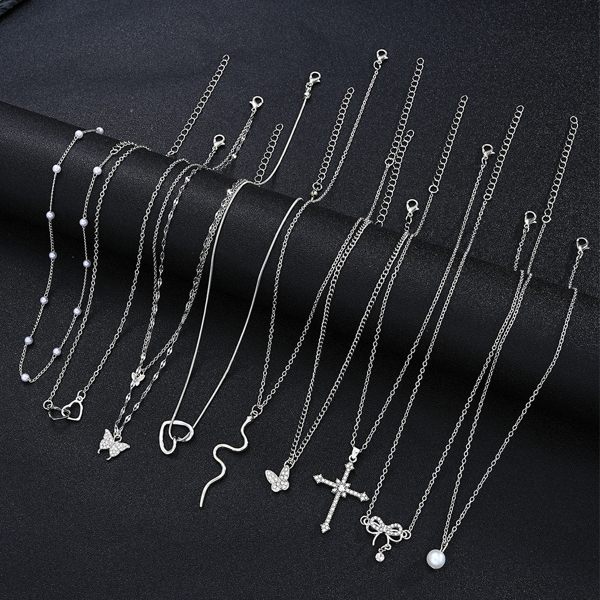 Damen Halsketten Set mit vielfältigen Anhängern Shop Nory
