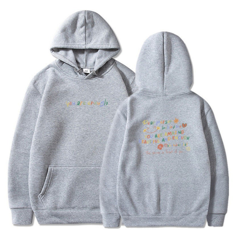 Damen Kapuzenpullover mit motivierendem Schriftzug und komfortabler Passform Shopnory